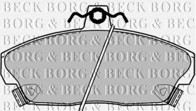 BORG & BECK bbp1417 -  Комплект тормозных колодок, дисковый тормоз